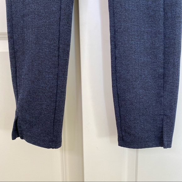 Athleta Leggings Small Herringbone Mercer Tight blue Black running women’s - Picture 8 of 14